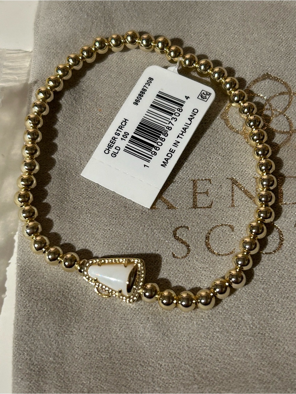 Kendra Scott Cheer Gold Stretch Bracelet